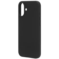 Linocell Rubber case för iPhone 16 Plus Svart