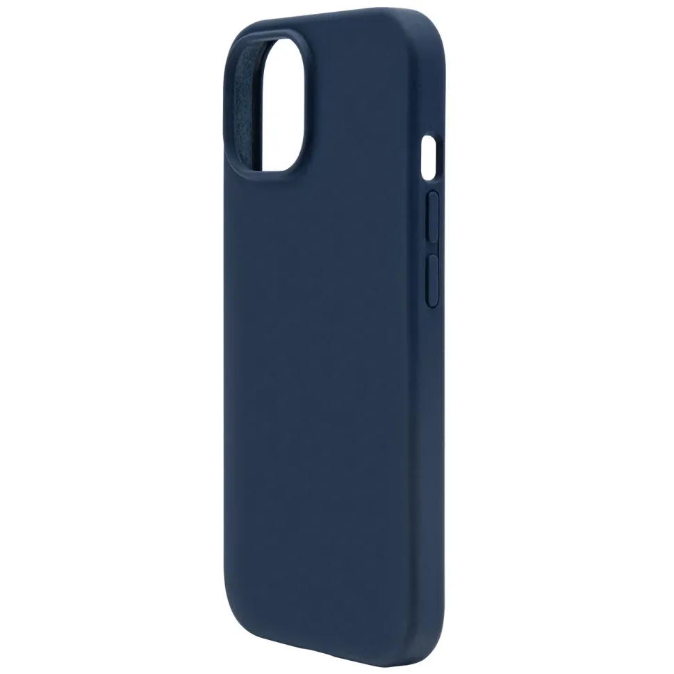Linocell Rubber case för iPhone 15 Blå