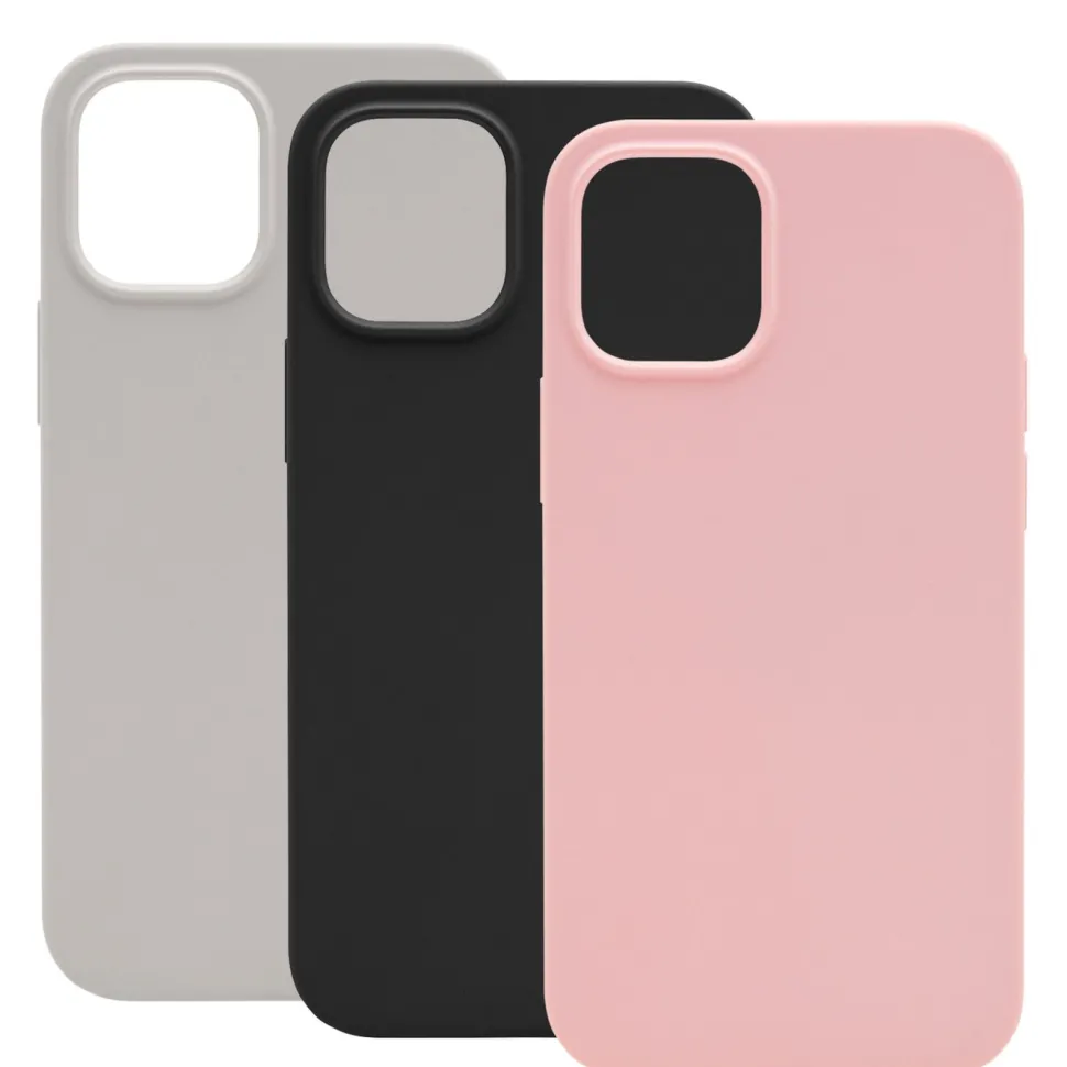 Linocell Rubber Case iPhone 12 Mini Svart