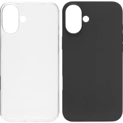 Linocell Second skin för iPhone 16 Plus Transparent