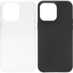 Linocell Second skin för iPhone 15 Pro Max Svart