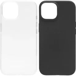 Linocell Second skin för iPhone 15 Svart