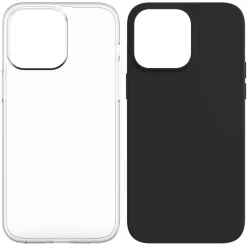 Linocell Second skin för iPhone 14 Pro Max Svart