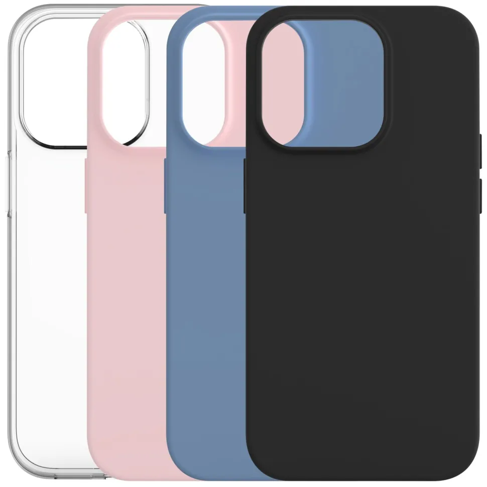 Linocell Second skin för iPhone 14 Pro Svart