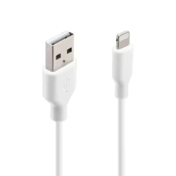 Linocell USB-A till Lightning-kabel Vit 0,5 m