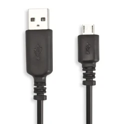 Linocell USB-A till Micro-USB-kabel Svart 0,10 m