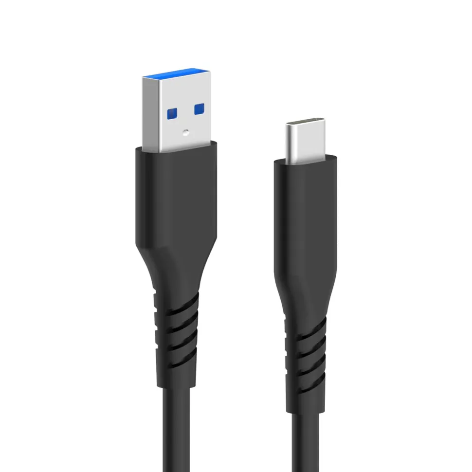 Linocell USB-A till USB-C-kabel Svart 0,2 m