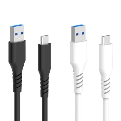 Linocell USB-A till USB-C-kabel Vit 1 m