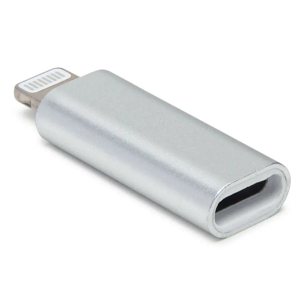 Linocell USB-C till Lightning-adapter Silver