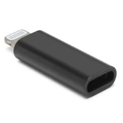 Linocell USB-C till Lightning-adapter Svart