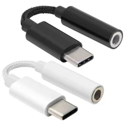 Linocell USB-C till 3,5 mm Svart