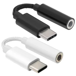 Linocell USB-C till 3,5 mm Vit
