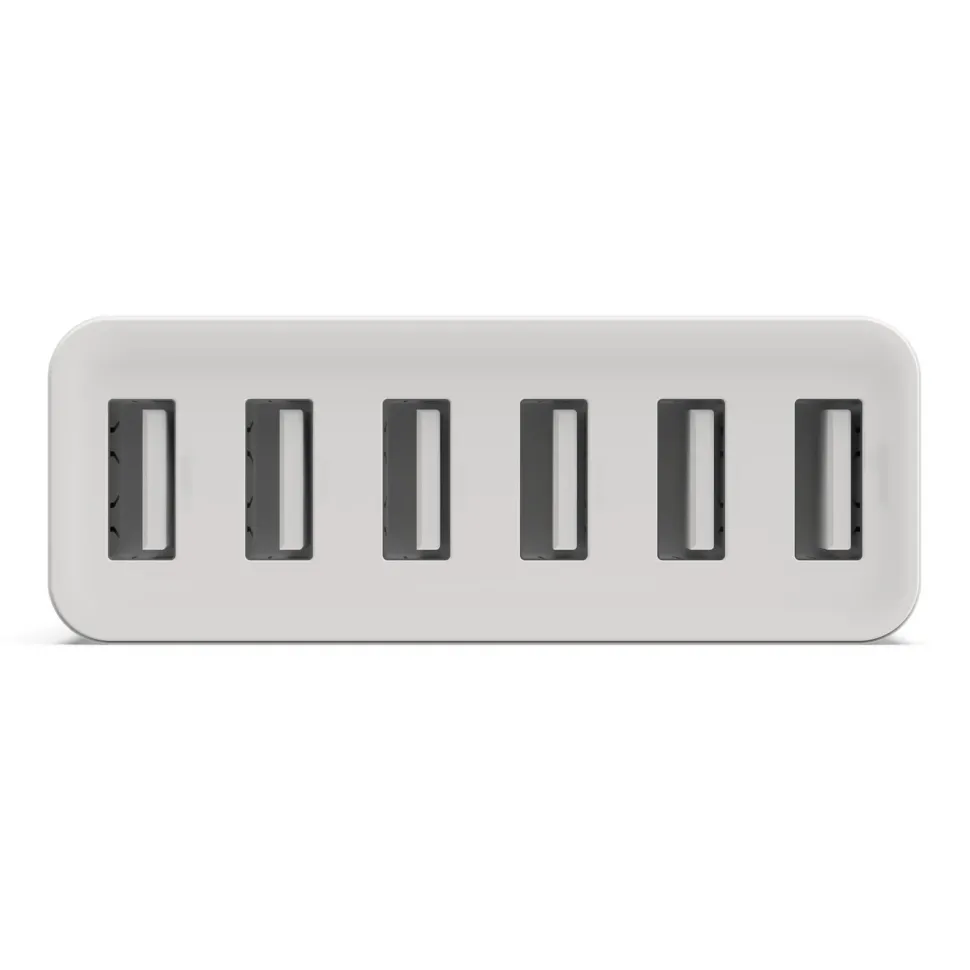Linocell USB-laddstation 6 portar Vit