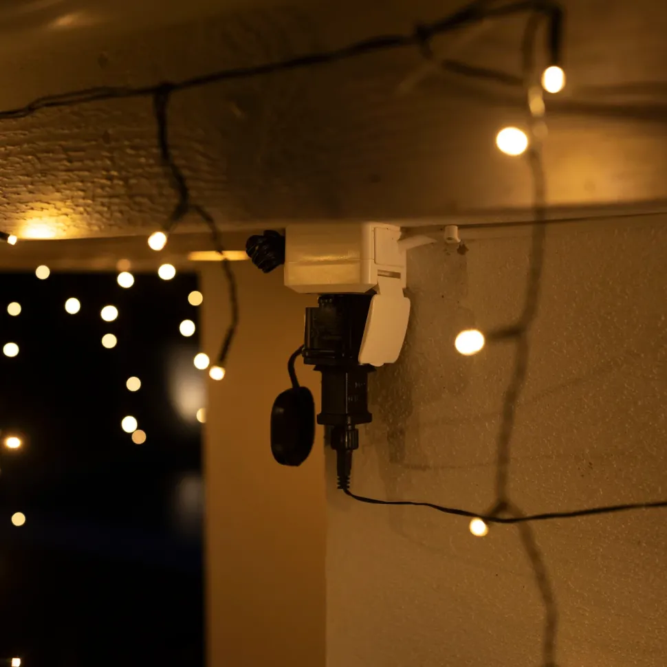 Ljusslinga Istapp 360 LED 10,65 m (svart)