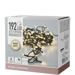 Ljusslinga 192 LED 15 m, batteridriven (svart)