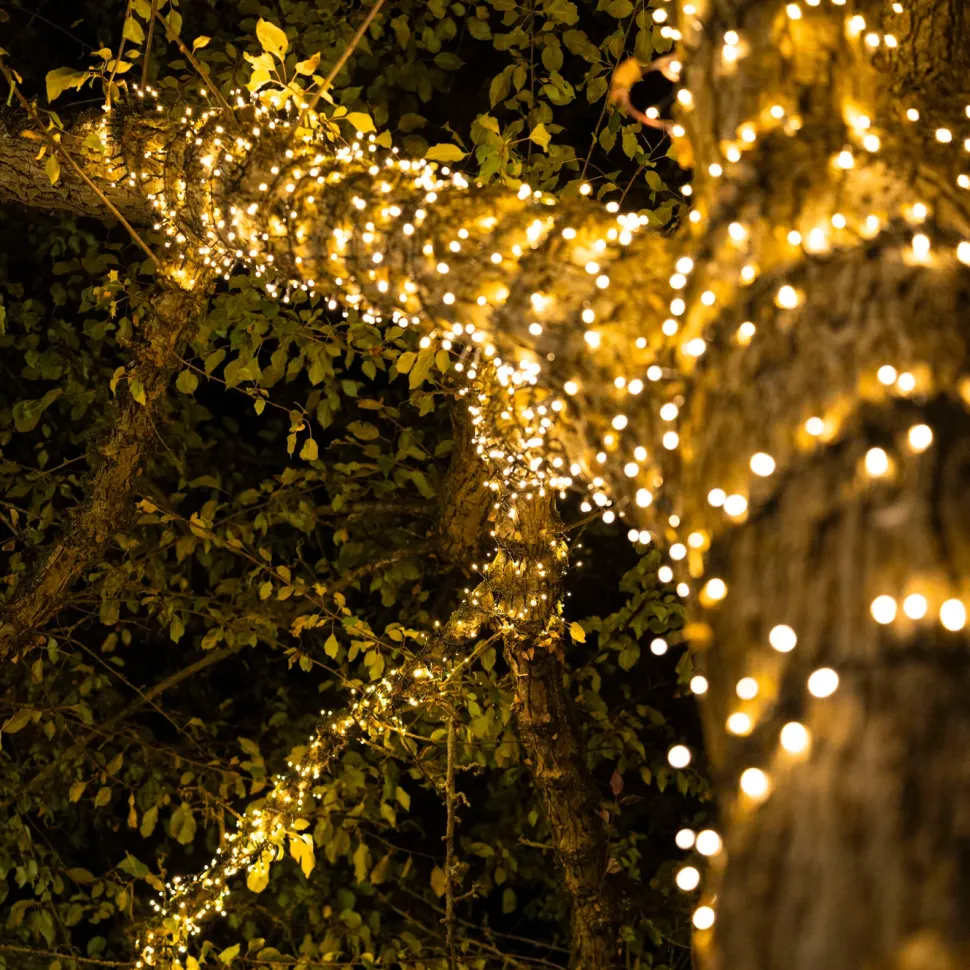 Ljusslinga 700 LED 14 m (svart)