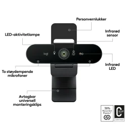 Logitech Brio 4K webbkamera
