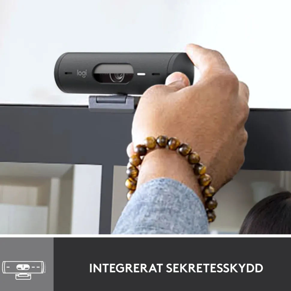Logitech Brio 500 webbkamera USB-C