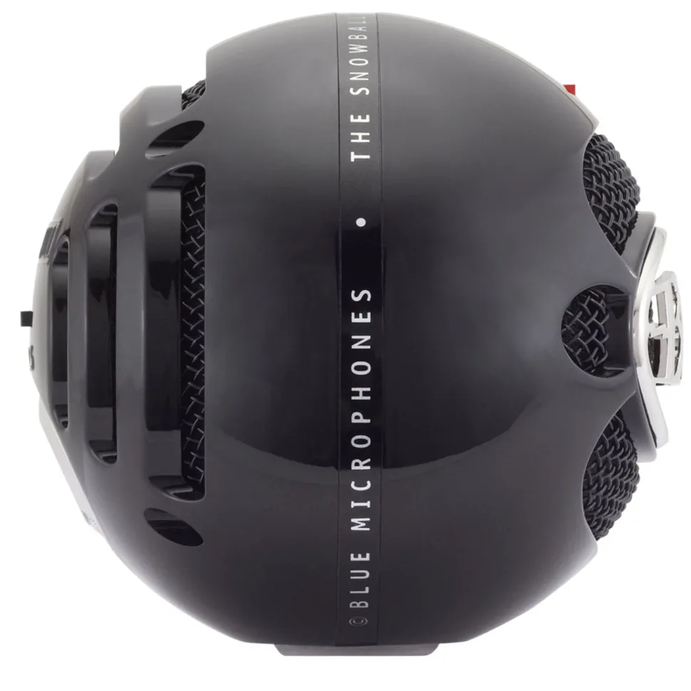 Logitech C Blue Snowball USB-stereomikrofon Svart