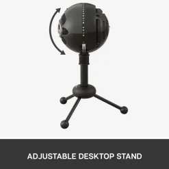 Logitech C Blue Snowball USB-stereomikrofon Svart