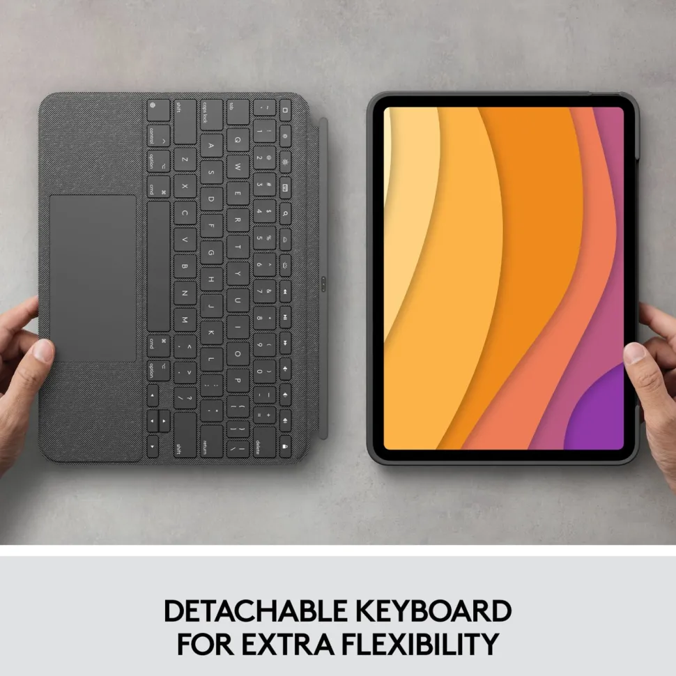 Logitech Combo Touch Tangentbord för iPad Air (4:e-5:e gen)