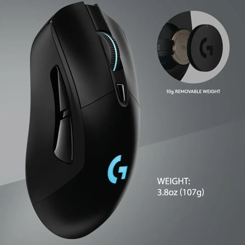 Logitech G 703 Lightspeed Hero Trådlös gaming-mus för proffs