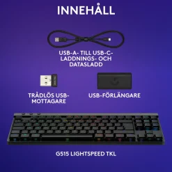 Logitech G515 Lightspeed TKL Linear Black