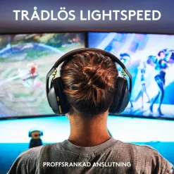 Logitech G 435 Lightspeed Trådlöst gaming-headset Svart & Neongul