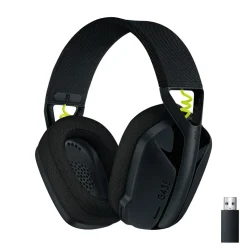 Logitech G 435 Lightspeed Trådlöst gaming-headset Svart & Neongul