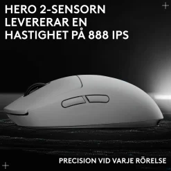 Logitech G Pro 2 Trådlös gaming-mus för proffs Vit