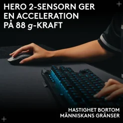Logitech G Pro 2 Trådlös gaming-mus för proffs Svart