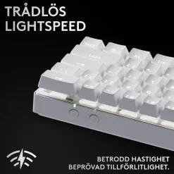 Logitech G PRO X 60 Lightspeed Trådlöst gaming-tangentbord Tactile White