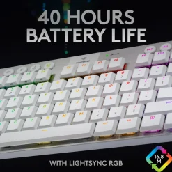 Logitech G 915 TKL Mekaniskt tangentbord GL Tactile Vit