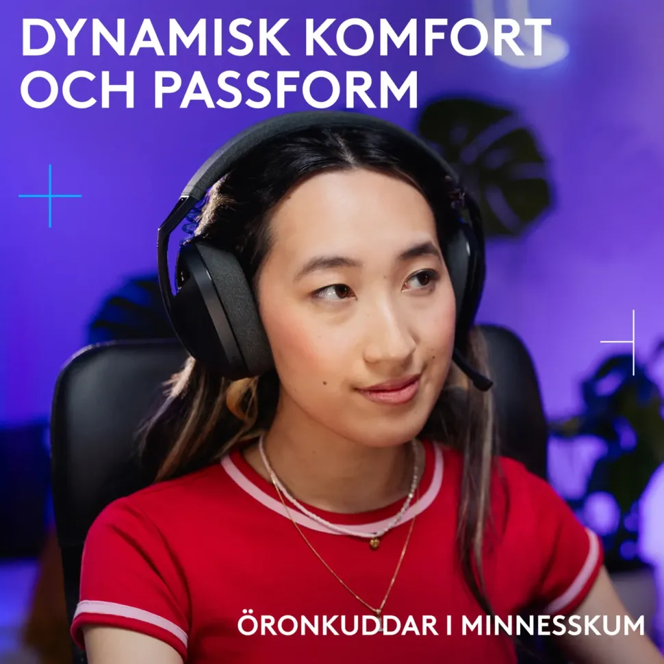 Logitech G321 Trådlöst gamingheadset Svart