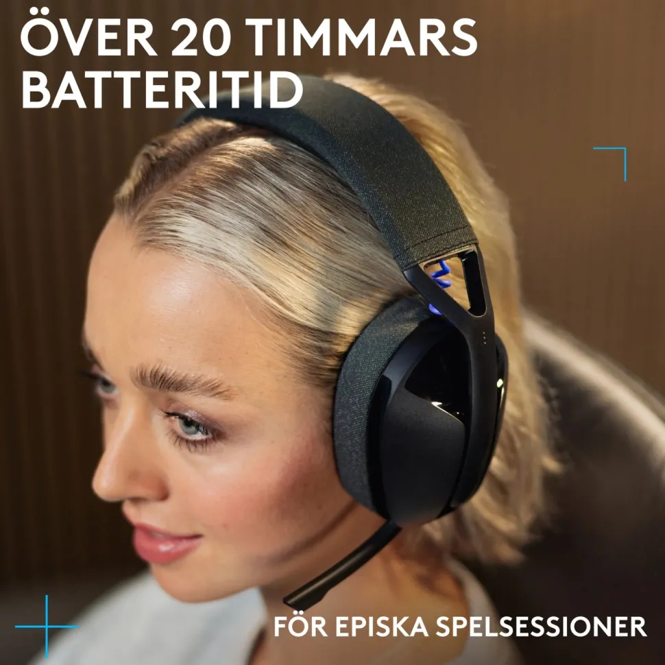 Logitech G321 Trådlöst gamingheadset Svart
