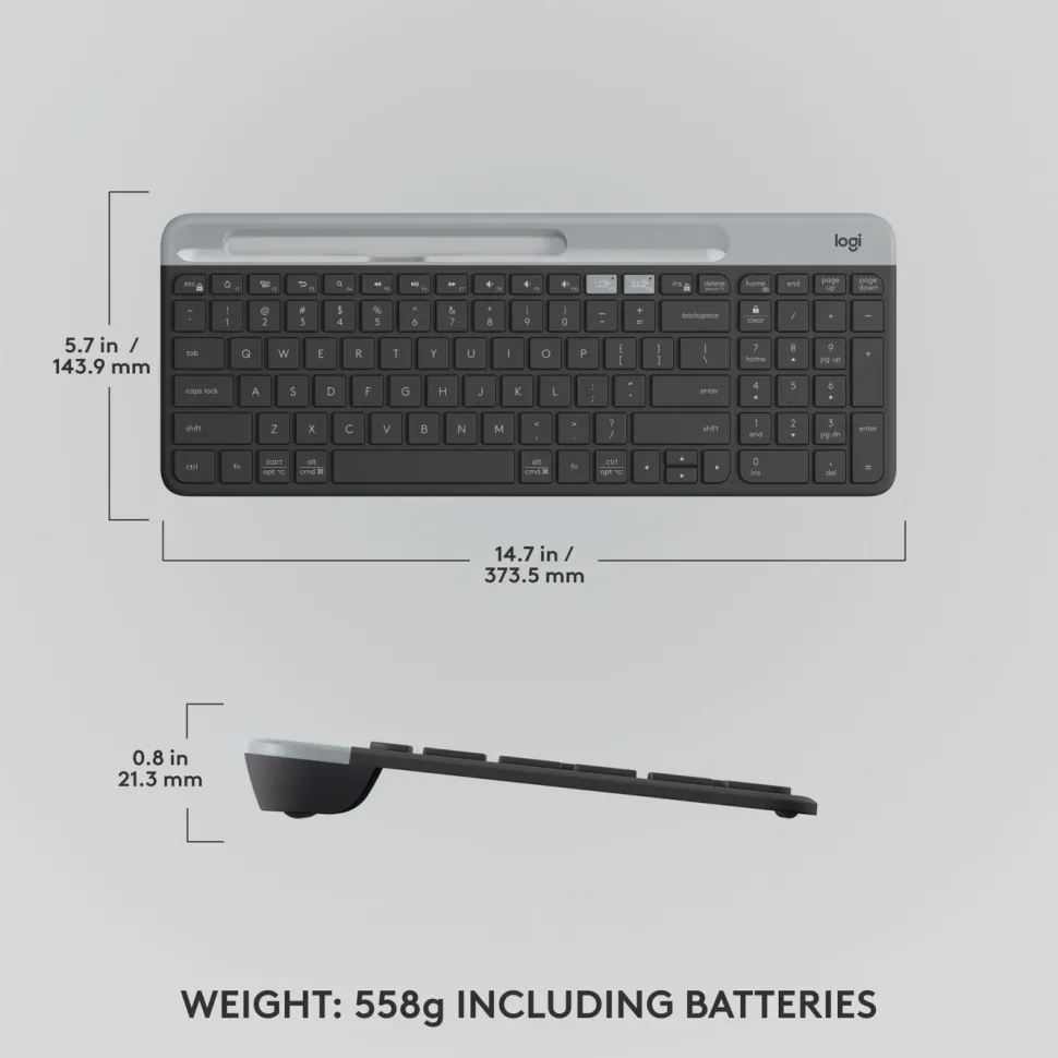 Logitech K580 Slim Trådlöst tangentbord