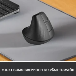 Logitech Lift Vertikal datormus Graphite