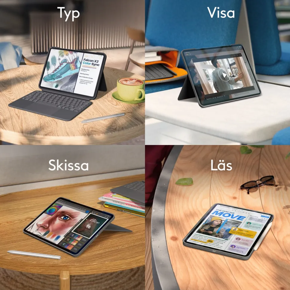 Logitech Logitech Combo Touch för iPad Pro 11" (M4, 2024)