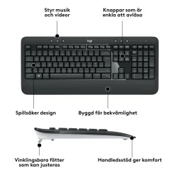 Logitech MK540 Trådlöst tangentbord och mus