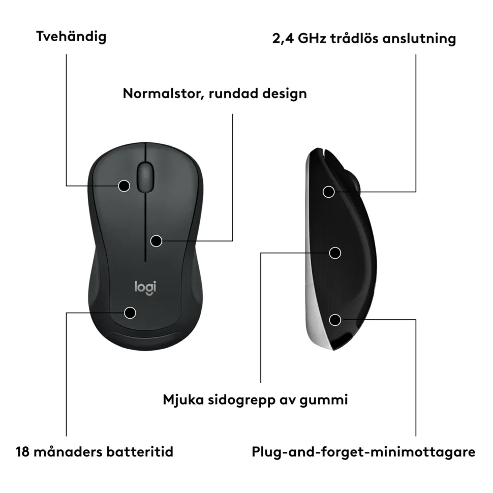 Logitech MK540 Trådlöst tangentbord och mus