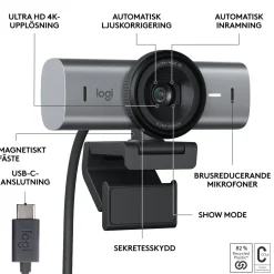 Logitech MX Brio 4K webbkamera