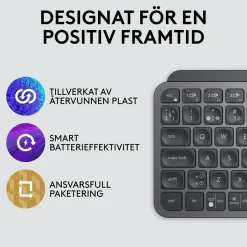 Logitech MX Keys Mini Trådlöst tangentbord Grå
