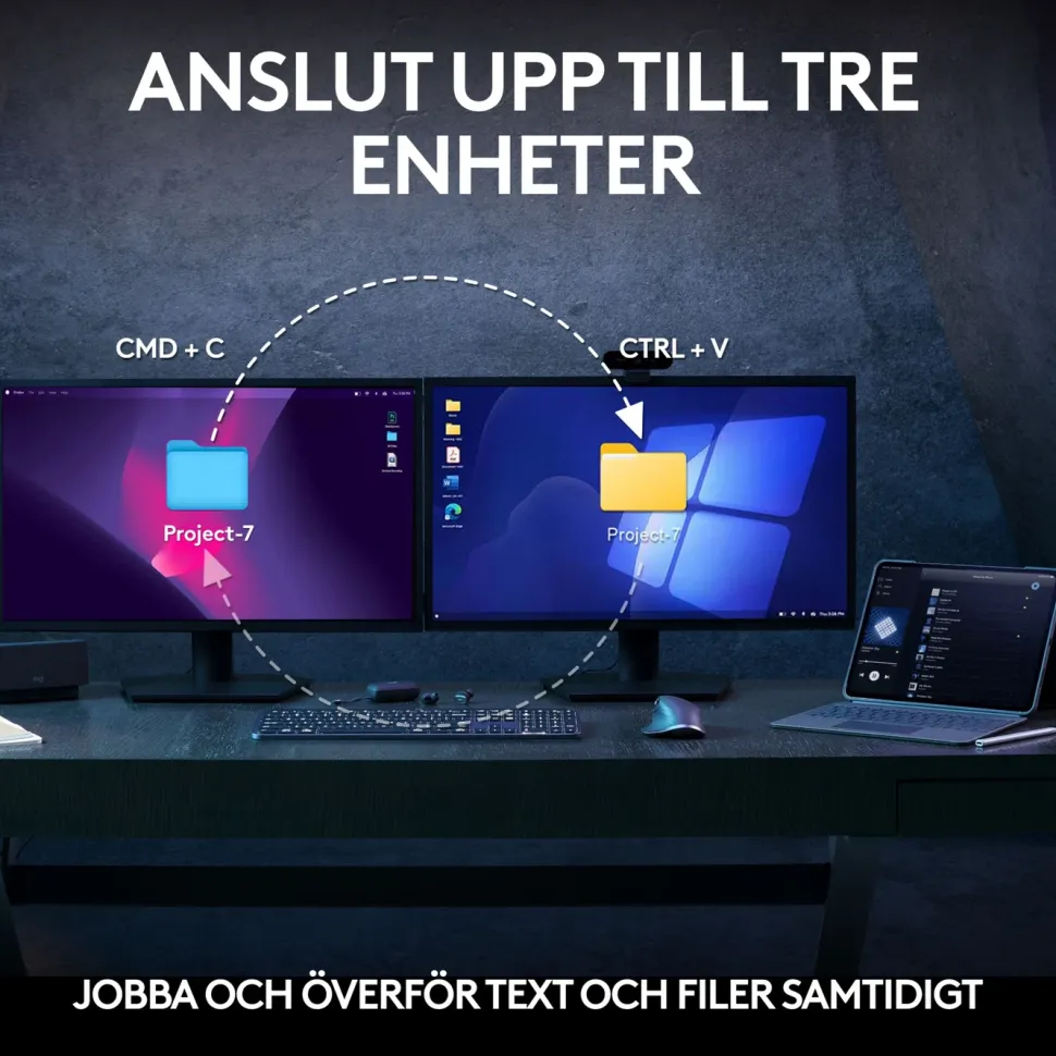Logitech MX Keys S COMBO Trådlöst Tangentbord och Mus