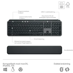 Logitech MX Keys S COMBO Trådlöst Tangentbord och Mus