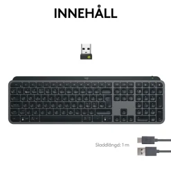 Logitech MX Keys S Trådlöst tangentbord Graphite