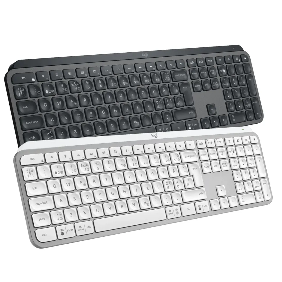 Logitech MX Keys S Trådlöst tangentbord Pale Grey
