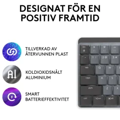Logitech Mx Mechanical Mekaniskt tangentbord Brown Tactile Quiet