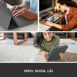 Logitech Slim Folio Tangentbordsfodral för iPad (10:e gen) och iPad (A16)