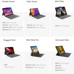 Logitech Slim Folio Tangentbordsfodral för iPad (10:e gen) och iPad (A16)