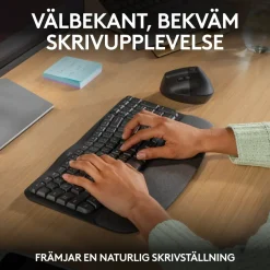 Logitech Wave Keys Trådlöst Ergonomiskt tangentbord